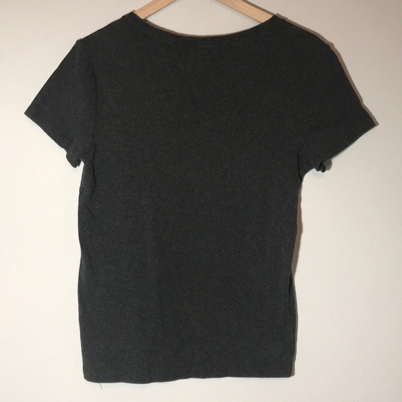 Ralph Lauren Sport V-neck Tee Size XL Super Soft 100% Cotton Gray Green Pony - Picture 2 of 4